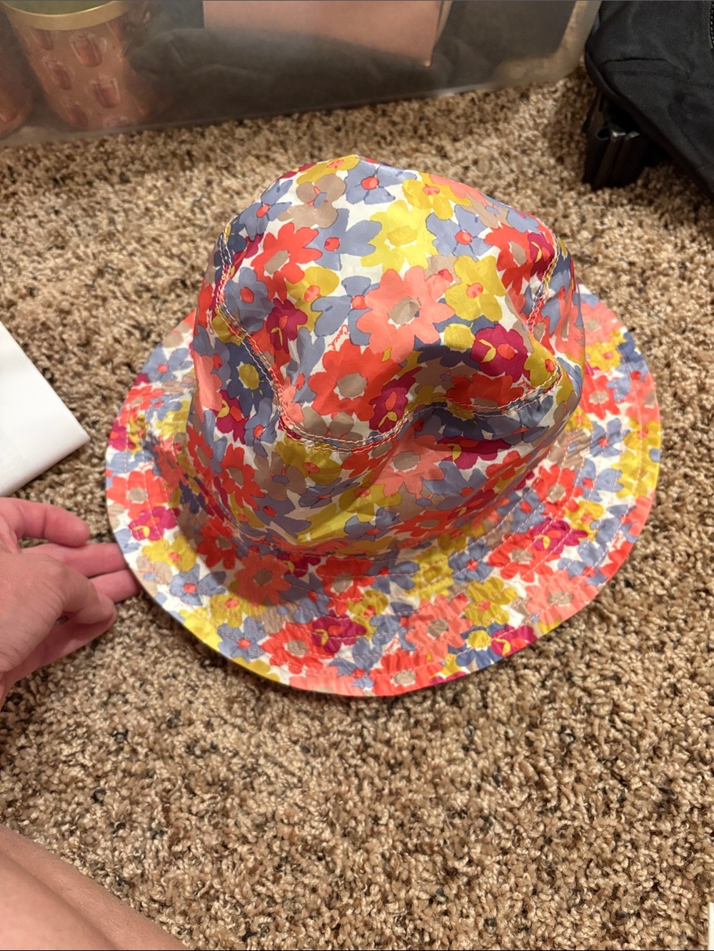 COACH Floral Bucket Hat - Multicolor. M/L.